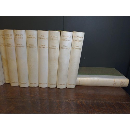 456 - Full set of 20 Widecombe edition of Eden Phillpotts Dartmoor novels inc. The Beacon, Demeters Daught... 