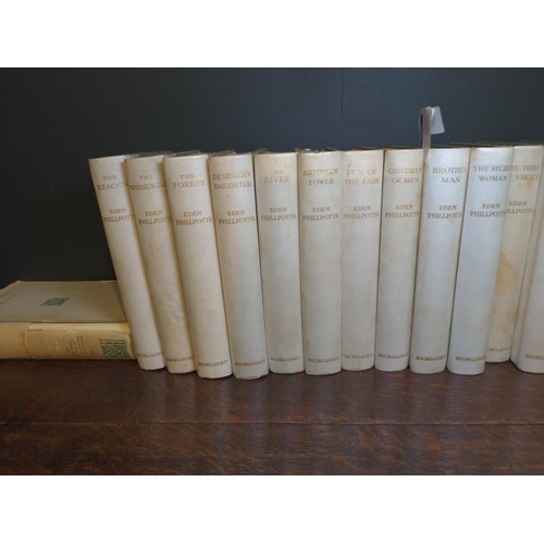 456 - Full set of 20 Widecombe edition of Eden Phillpotts Dartmoor novels inc. The Beacon, Demeters Daught... 