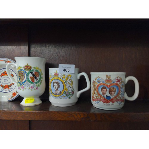 465 - Quantity of commemorative ware, Edwardian period onwards