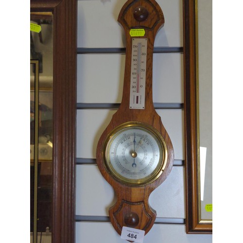 484 - Banjo barometer. H43cm