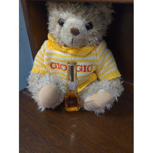 531 - Giorgio bear & part-filled perfume bottle. 1996.