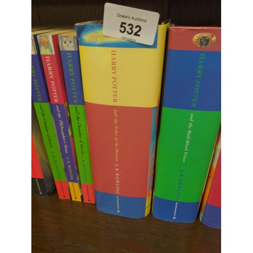 532 - 3 hardback & paperback Harry Potter books