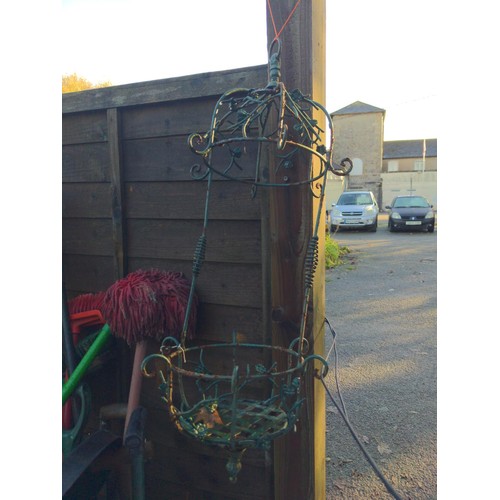 60 - Hanging wire plant holder