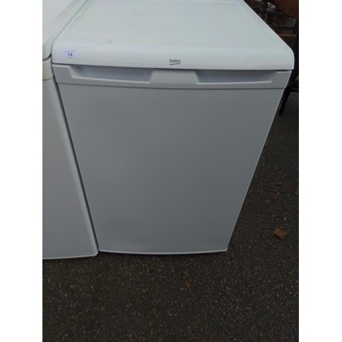 74 - Beko UFF 584APW under counter freezer