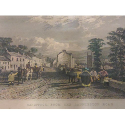 411 - Approx 12 Antiquarian prints, mainly W Devon & Cornwall scenes