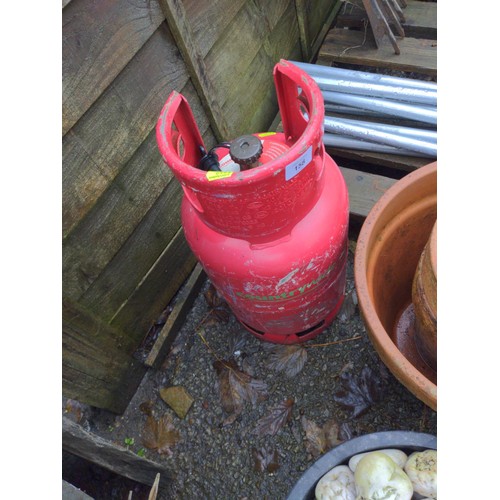 158 - Country wide 6 kg propane gas cylinder with some contents.