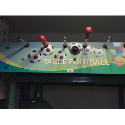 209 - Cheatwell table top football games with balls & legsL98.5cm x W51cm