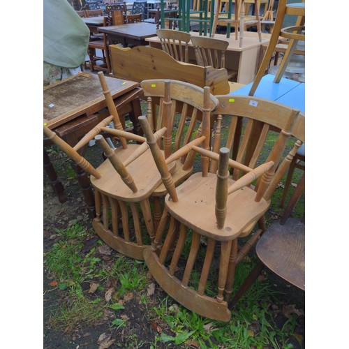 66 - 4x beech kitchen chairs