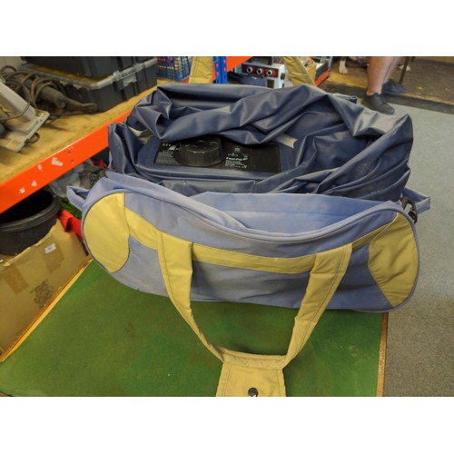 91 - Fast fill electric air pump up bed in travel bag&nbsp;