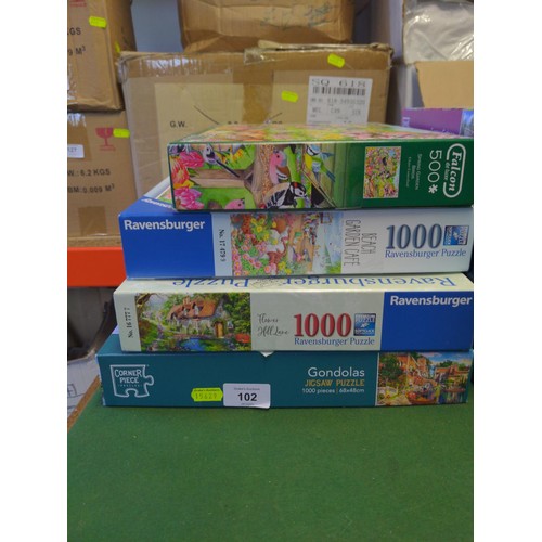 102 - 8 x Jigsaw puzzles inc. Gibsons & Ravensburger