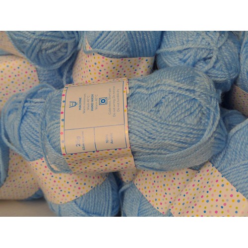 74 - Approx 50 x 25g baby blue yarn&nbsp;