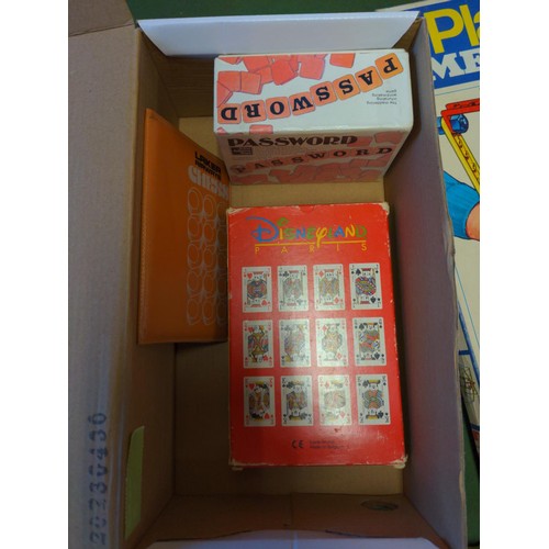 98 - Plastic Meccano construction set in box + box of mostly vintage playing cards