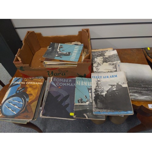 551 - Quantity of WWII pamphlets and publications inc. 'Fleet Air Arm' and 'Bomber Command'