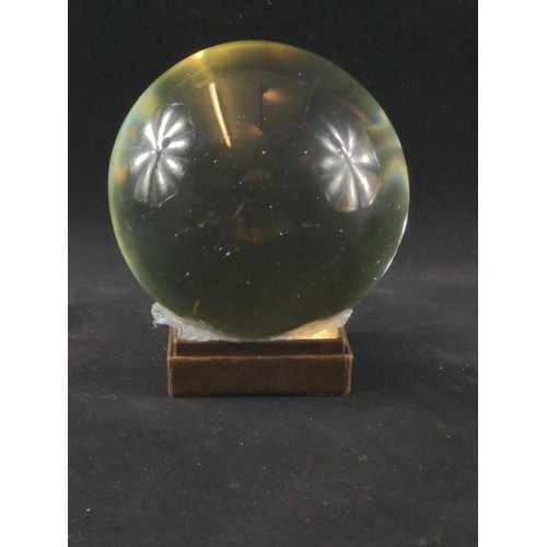 638 - Crystal ball, approx 12cm dia.