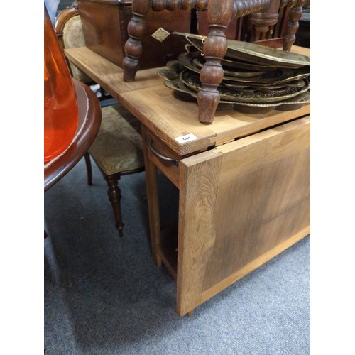 681 - Laura Ashley Milton Oak Drop Leaf Table H75cm x W152cm x D90cm