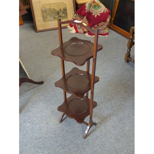 700 - Folding cake stand. H88cm