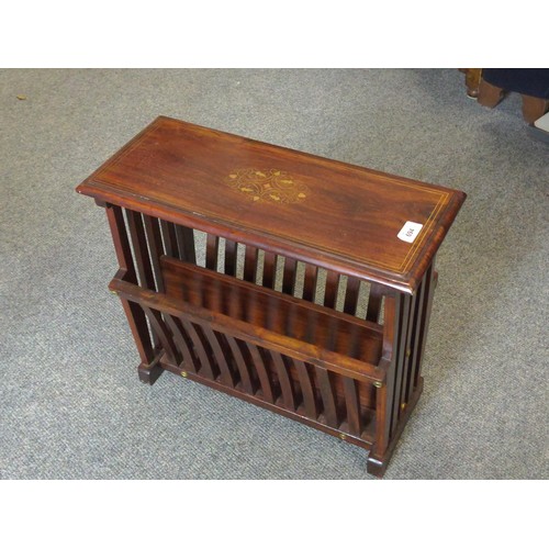 694 - Rosewood magazine rack W45cm D24cm H44cm