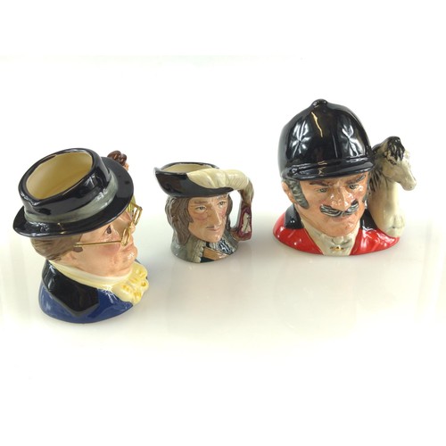 599 - Three small Royal Doulton character jugs