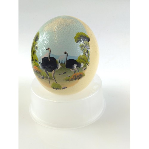 604 - Painted ostrich egg