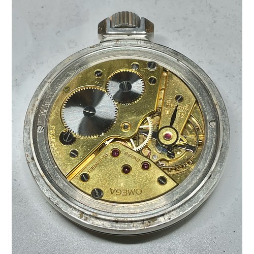 616 - Omega fob watch with subsidiary seconds, 15 jewels, movement no. 9140293, case no. 9937249, dia. 50m... 