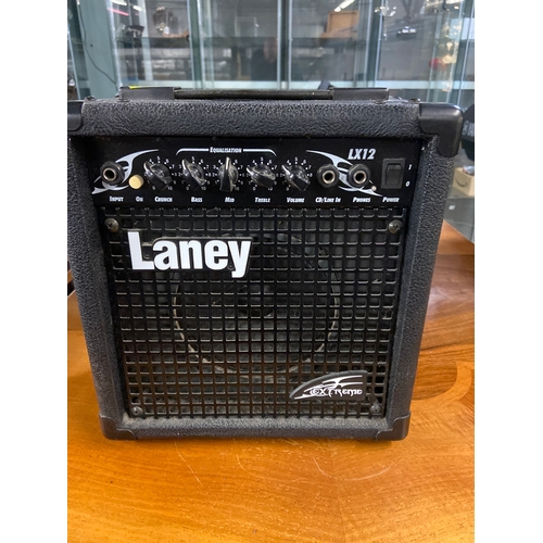 606 - Laney LX12 extreme practice 20 watt guitar amplifier.