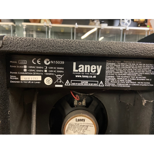 606 - Laney LX12 extreme practice 20 watt guitar amplifier.