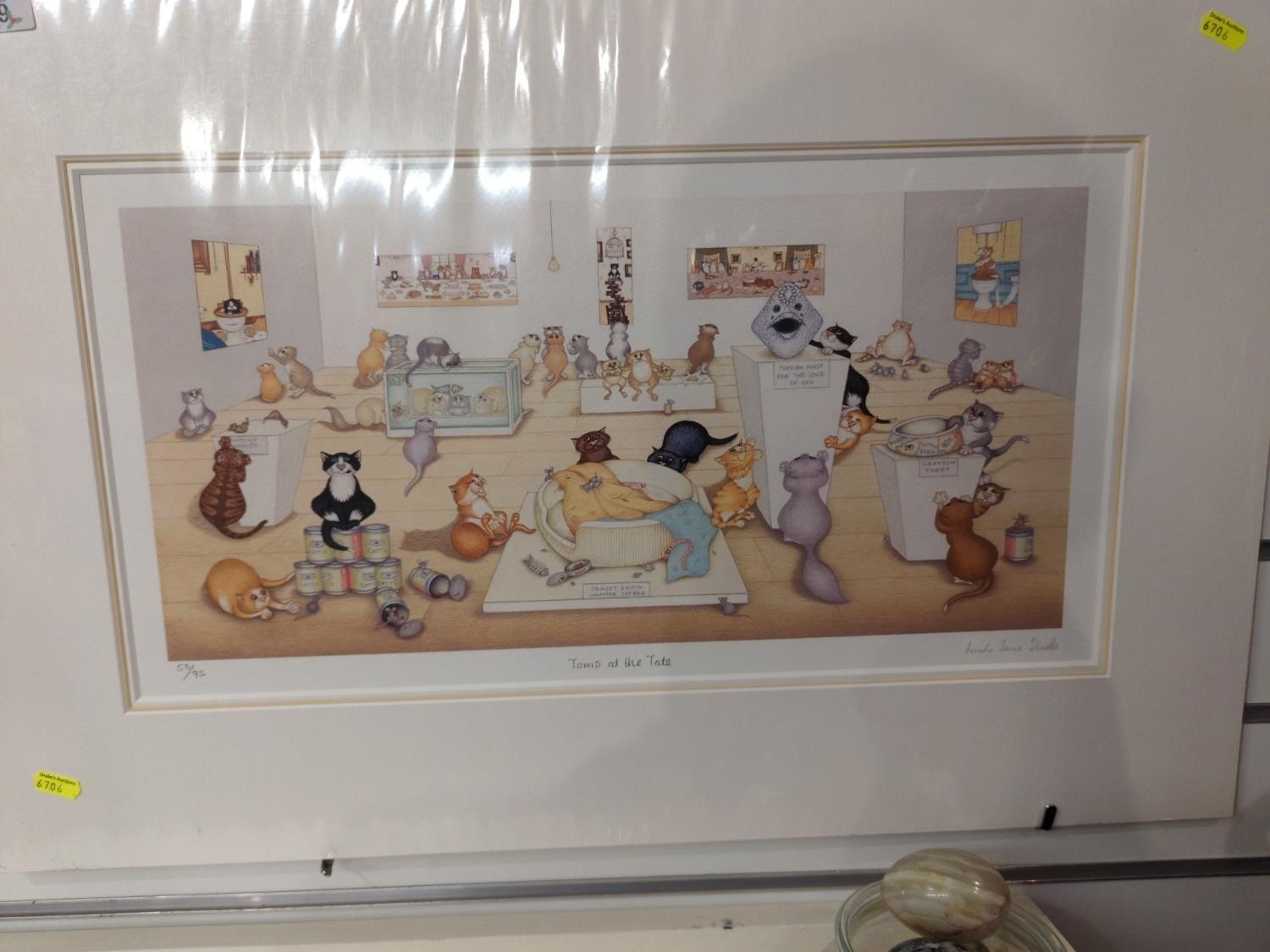 Lucinda Jane Smith signed limited edition print, 58/95, 'Tom's at the