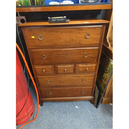 813 - Stag Minstrel chest of seven drawers L82 x D47 x H112cm