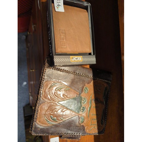 814 - Art Nouveau blotter and a brand new JCB wallet.