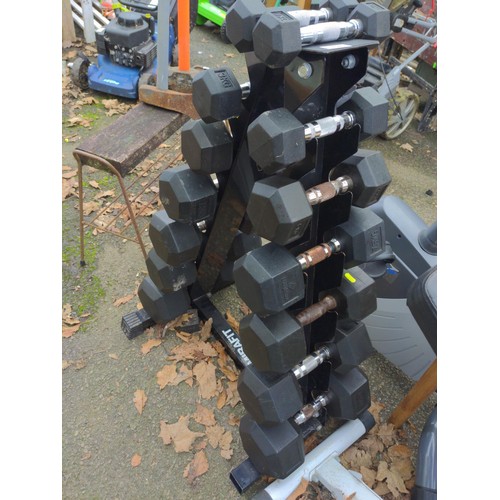 Mirafit dumbbell online rack