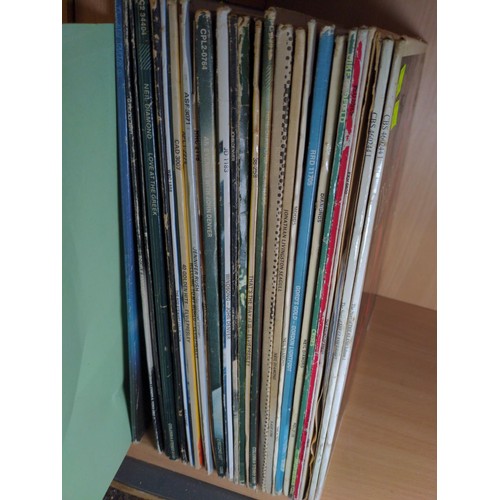 476 - Approx 28 long playing vinyl albums inc, The Story of the Clash, Leonard Cohen, Dire Straits, Neil D... 