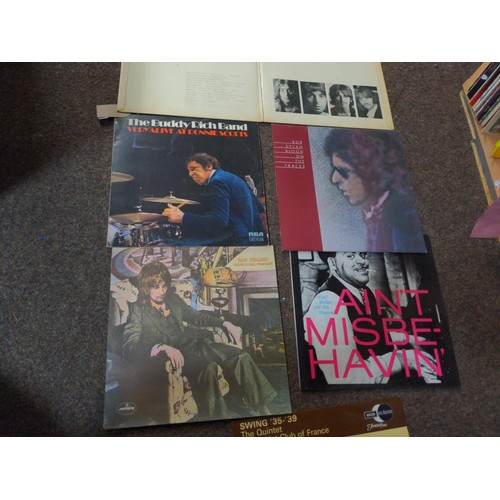 480 - Seven long playing vinyl albums inc, The Beatles White Album (no.0449093), Buddy Rich, Louis Armstro... 