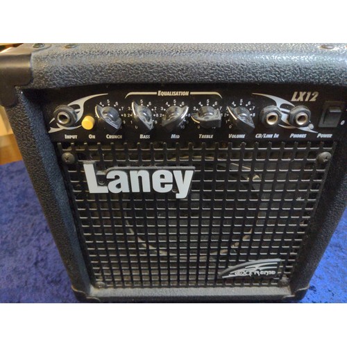 606 - Laney LX12 extreme practice 20 watt guitar amplifier.