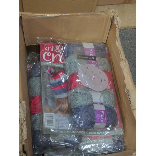 67 - Quantity of Crea Knit & Stitch bobble hat kits