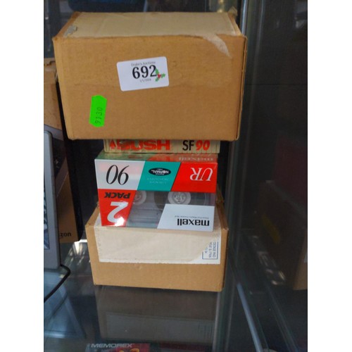 692 - Collection of boxed SF90 recordable cassette tapes as new, 22 in total.