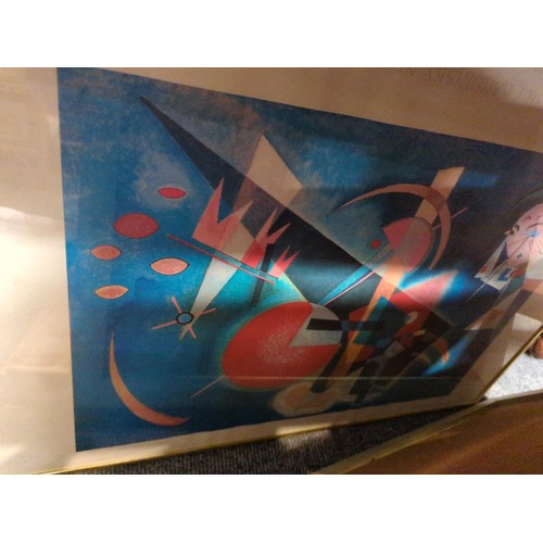 432 - Six framed art prints inc. Kandinsky and Klee, largest 72 x 51cm