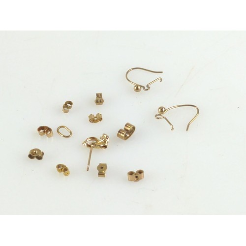 650 - 1.08 grams of 9ct gold butterflies and scrap