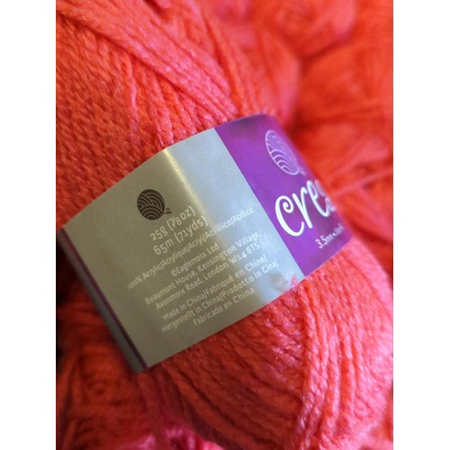 133 - 50 X 25G Balls of yarn in harmony coral.