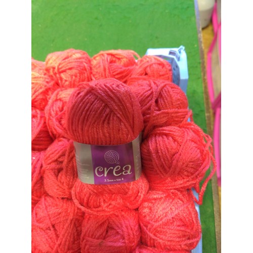 133 - 50 X 25G Balls of yarn in harmony coral.