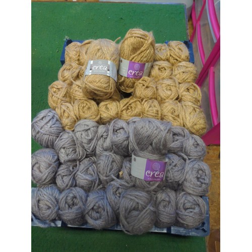 147 - Approx 25x Antique Slate 25g yarns