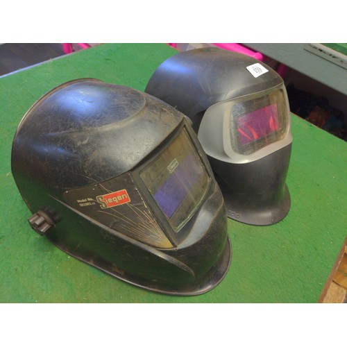 159 - 2x Welders helmets. Speedglass will require replacement before use.