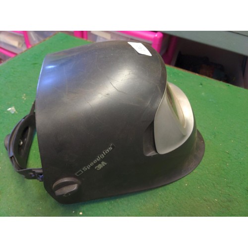 159 - 2x Welders helmets. Speedglass will require replacement before use.