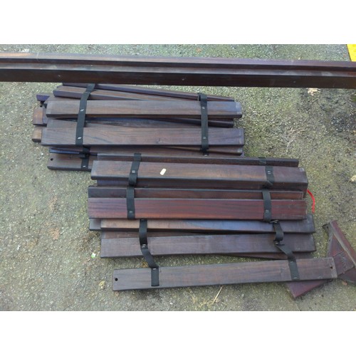 208 - Cane backed kingsize bed frame