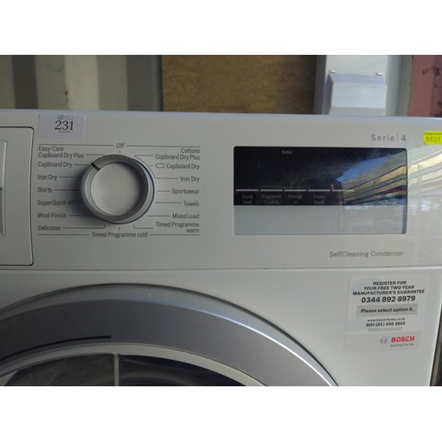 231 - Bosch Serie 4 WDT67 condensing tumble dryer