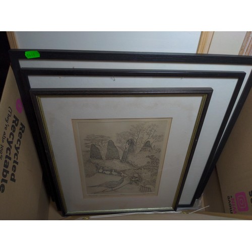 272 - Large collection of framed artworks and prints, mostly signed works by Jen Parker