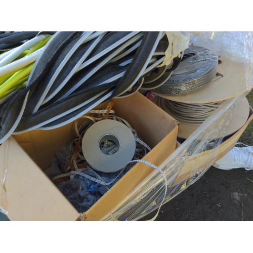 27 - Pallet of various electrical equipment inc. LED lights, LED light controllers, cables, power supplie... 