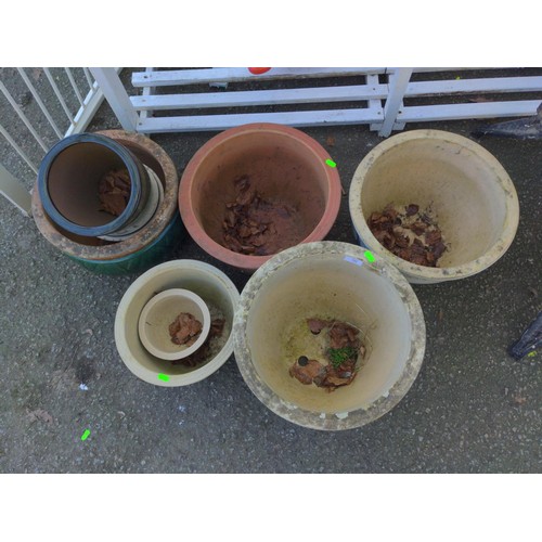 36 - Various garden plant pots