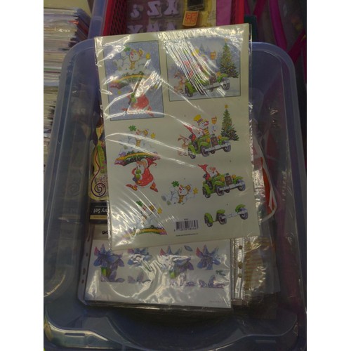 74 - 3 boxes of crafting cards & stamps