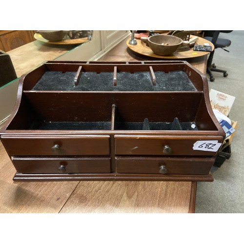 682 - Two drawer jewellery unit.