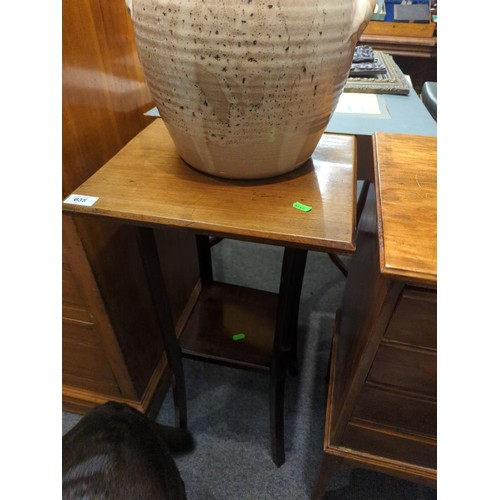 635 - Two tier plant table. 38 x38 cm H76cm